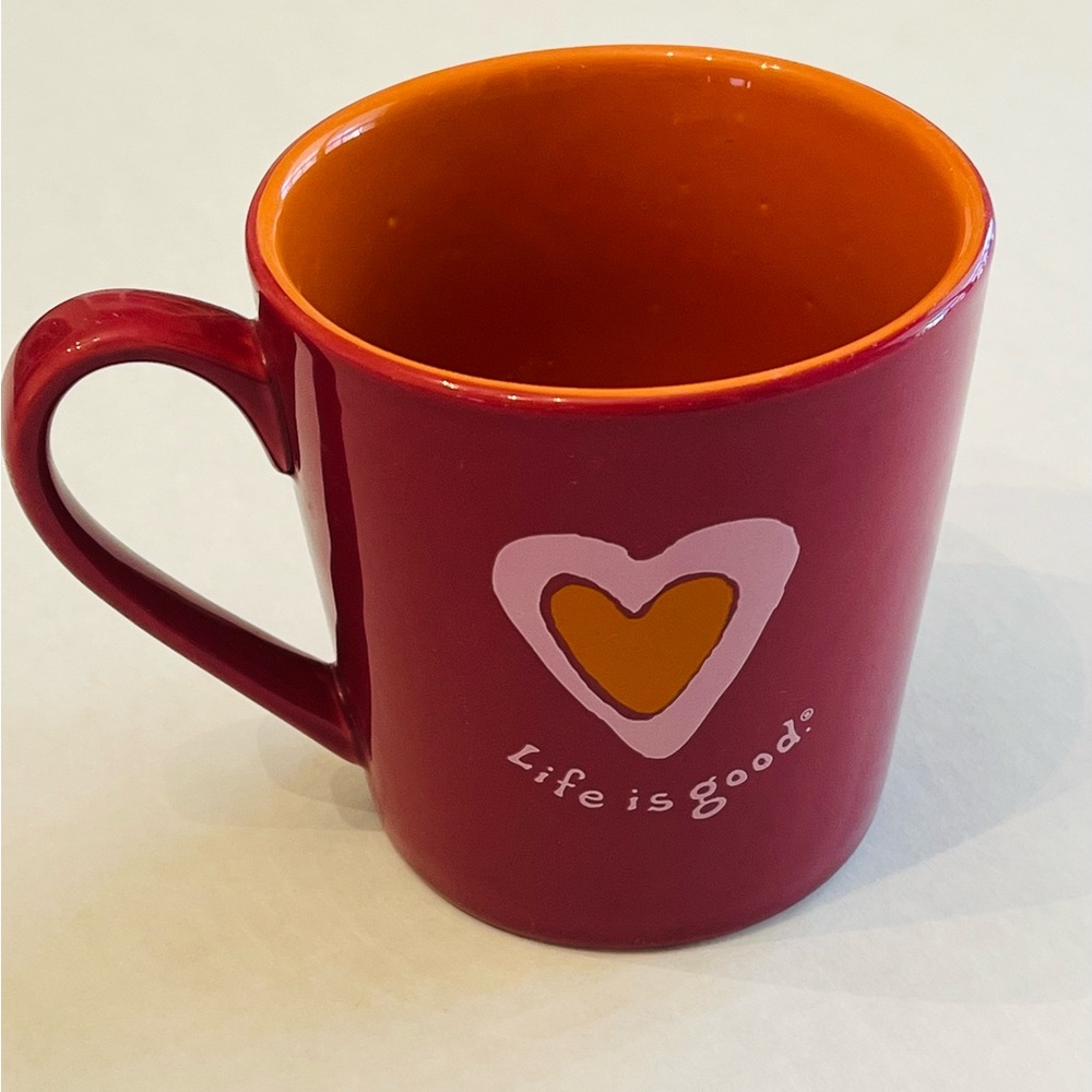Life Is Good coffee mug